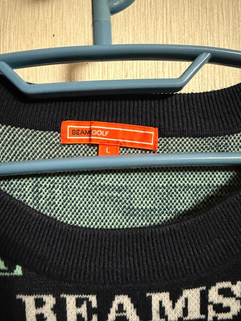 中古 美品 サイズL ビームスゴルフ ニット セーター