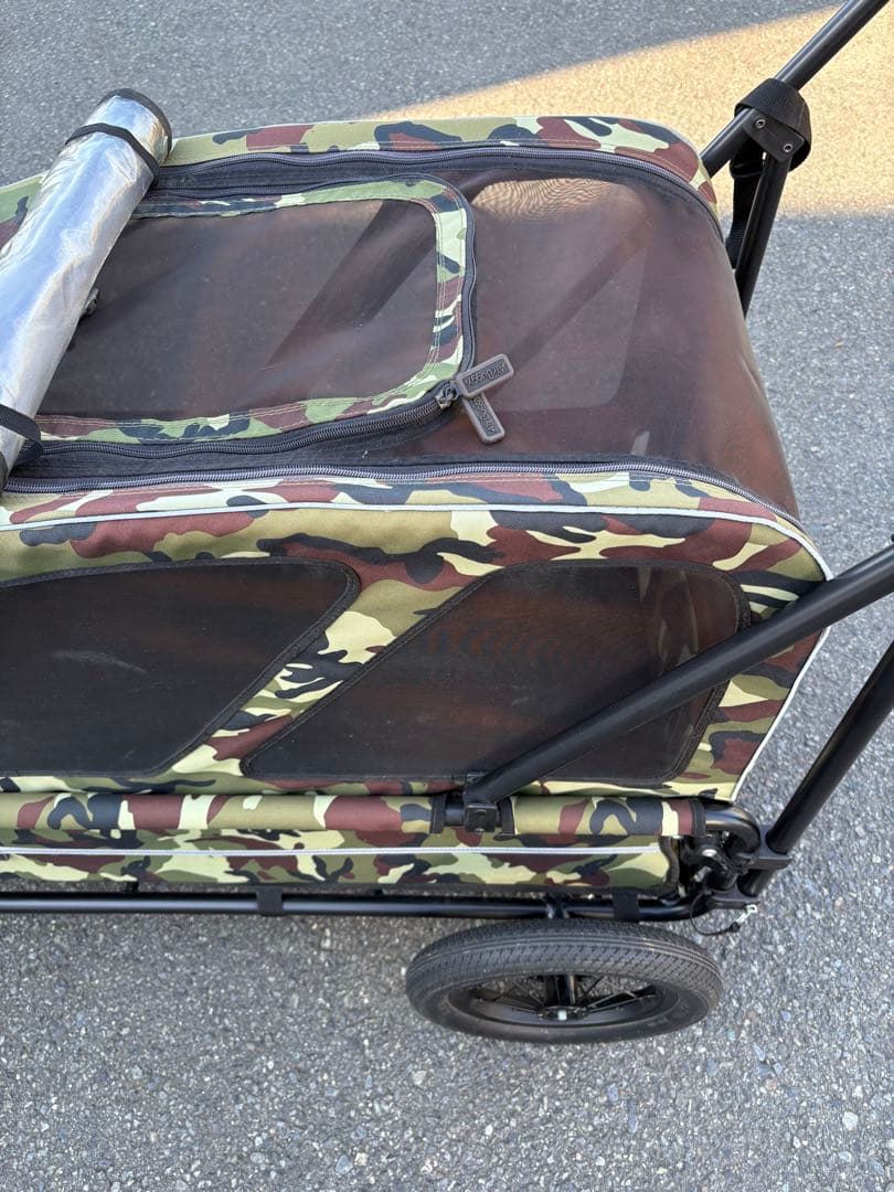エアバギー キャリッジ 台車・ルーフ カモフラージュ ペットカート