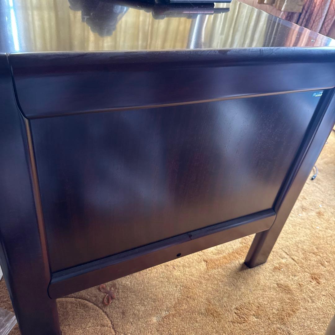 う*ー様 希少 オールドカリモク 両袖デスクセット 書斎デスク　アンティーク　文