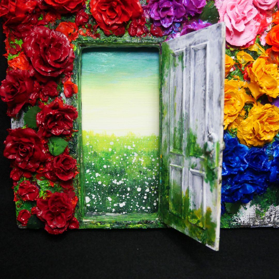 油絵 油彩 油彩画 絵画 絵【扉の先】