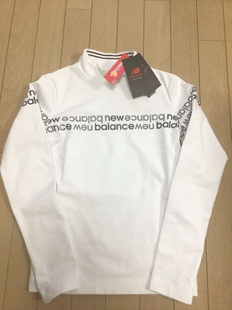 ニューバランス　ゴルフ　2025年モデル　モックネックシャツ　白　サイズ0 新品