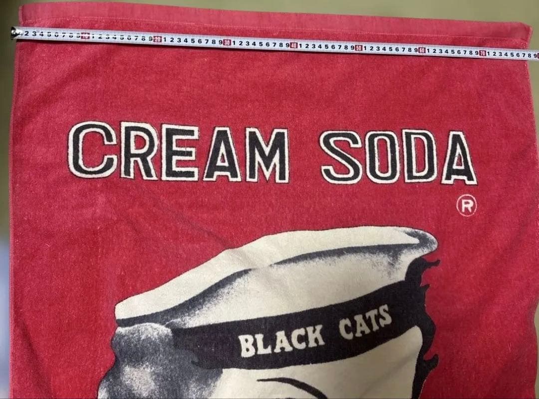 ◆クリームソーダ ビーチタオル　バスタオル　ブラックキャッツ◆