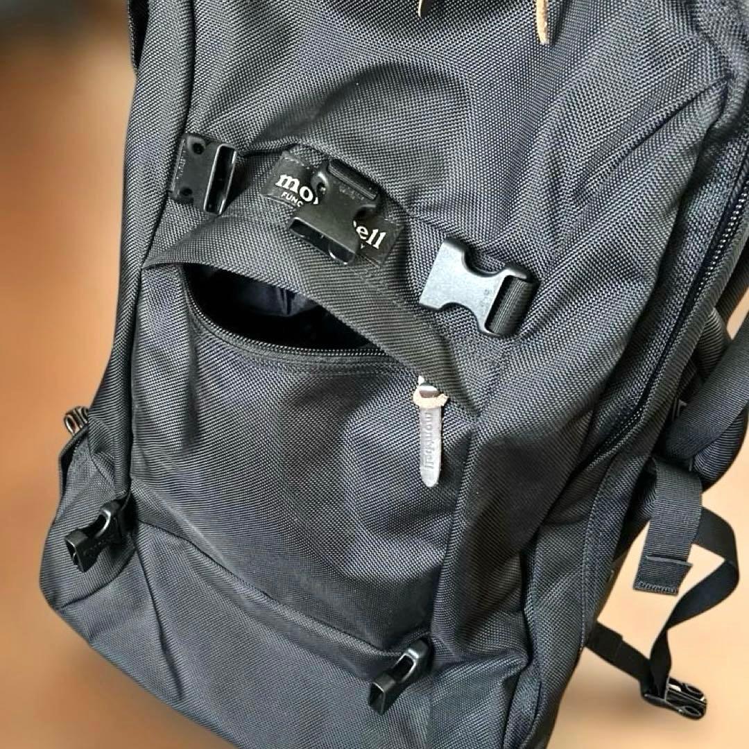 モンベル 3ウェイキャリーボストンバッグリュック ウエストポーチ 出張旅行 黒