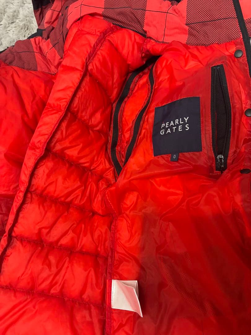 PEARLY GATES ゴルフウェアセット 赤黒チェック セットアップ