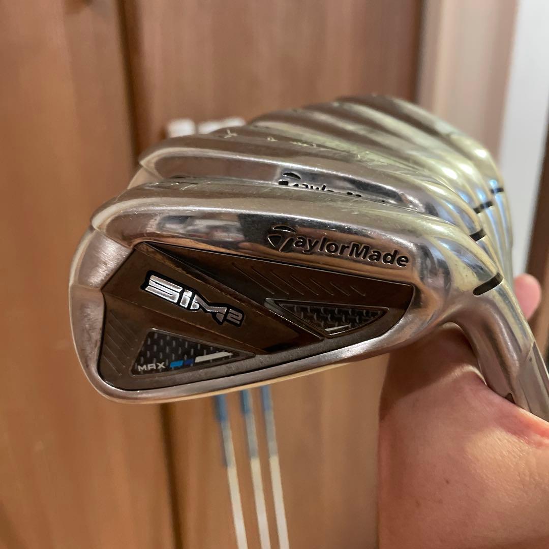 ジュニア仕様SiM2MAXアイアンセットUT.ウェッジシャフトセット美品希少