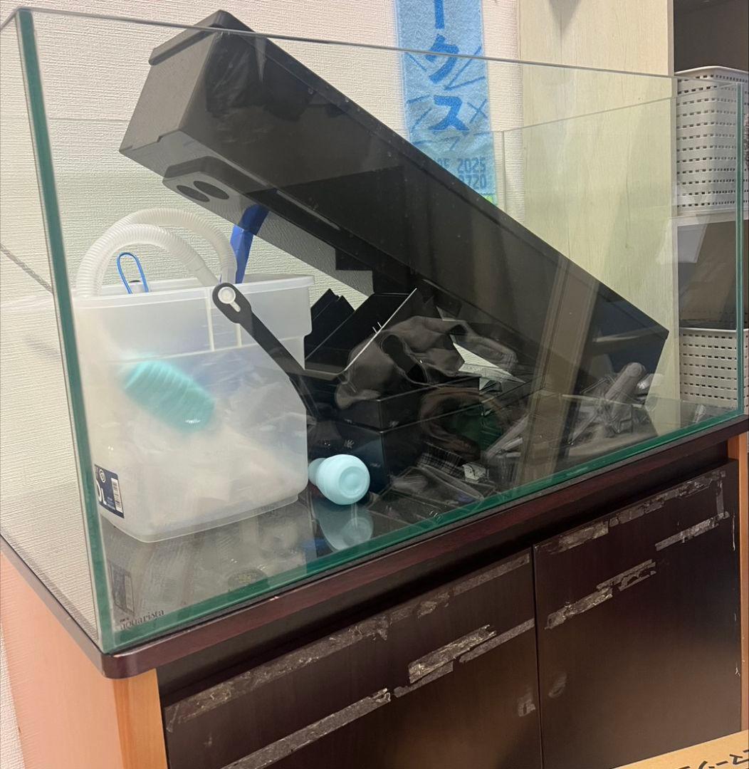 900ガラス水槽上部フィルターセット