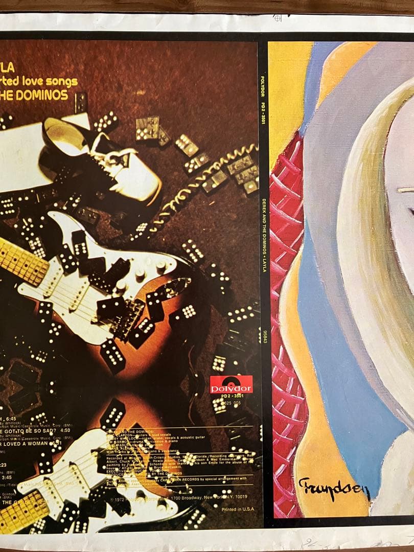 Derek and the Dominos Layla US色校正見本 2枚