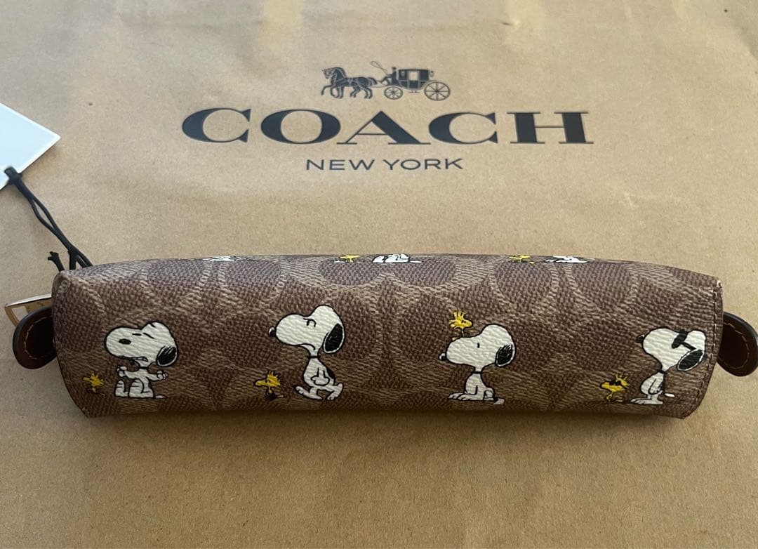 【新品未使用】COACH×スヌーピー コラボペンケース　正規品