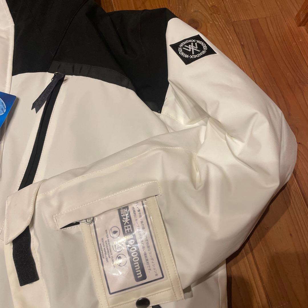 WINDEX スノーボードウェア ホワイト/ブラック