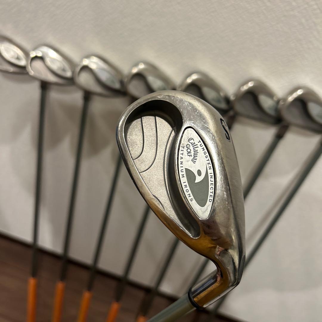 名器ホークアイ　レディースL 8本　右利き　アイアンセット　キャロウェイ