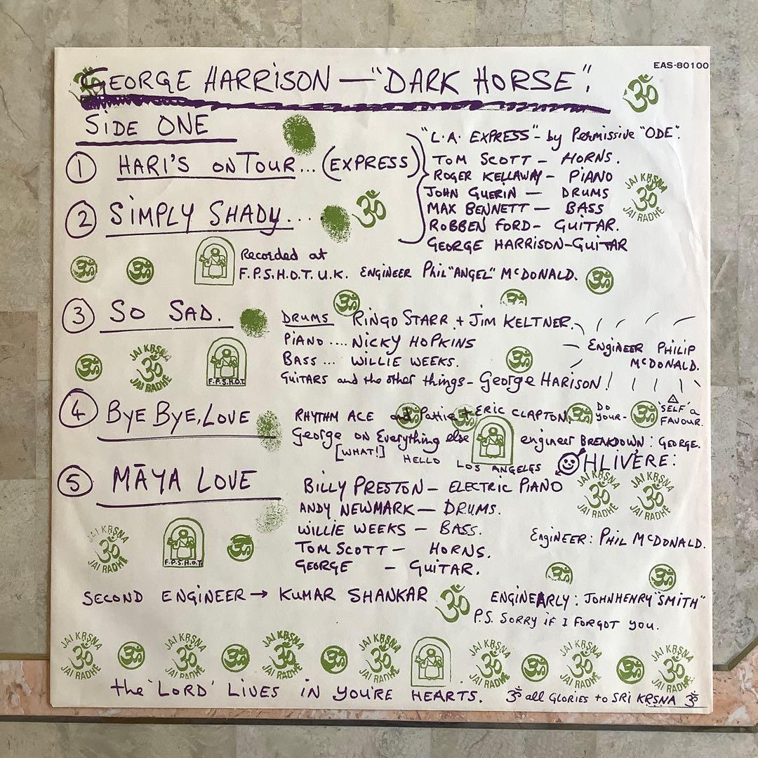 激レア!非売品!レコード新品!全体新品同様!1974年 ジョージ・ハリスン