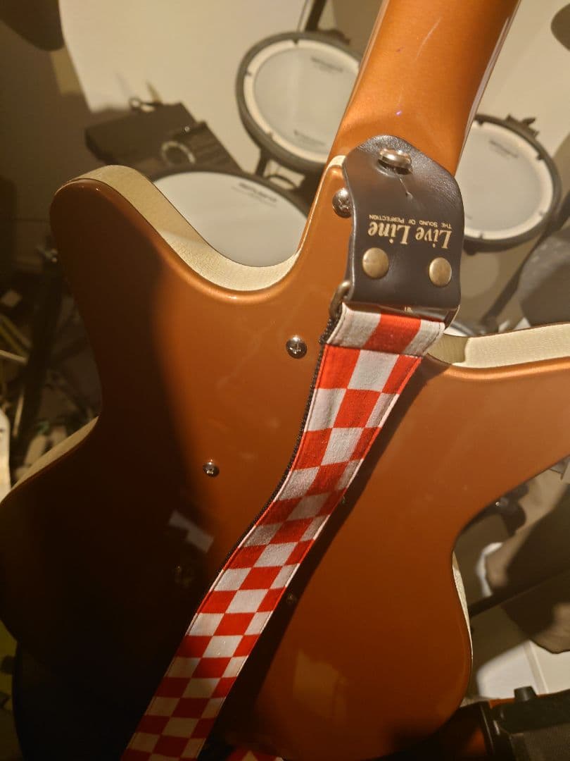 Danelectro エレキギター ブラウン？改造済オレンジドロップ