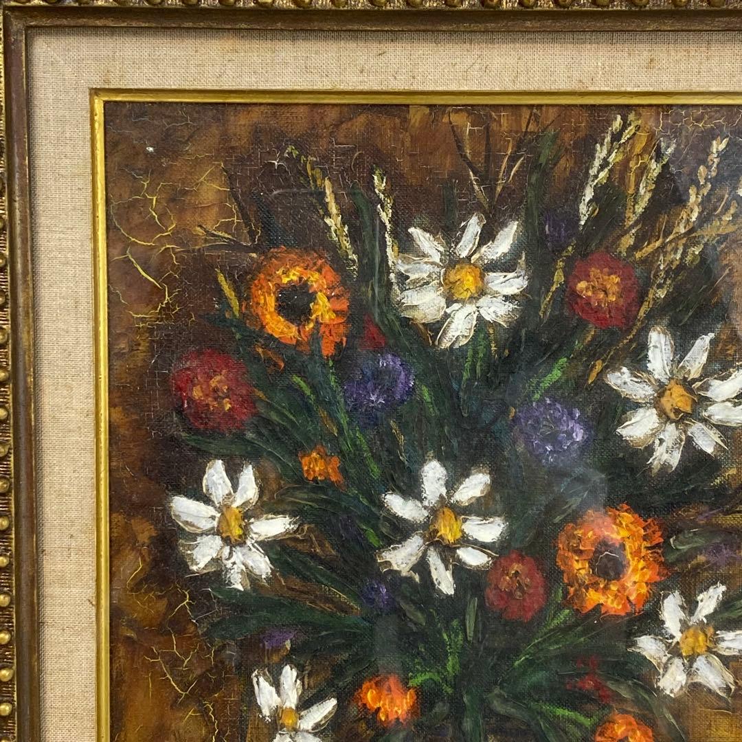 オールフランス画壇新人展　バクリオーヌ作　静物　額は米澤玩具株式会社からのもの