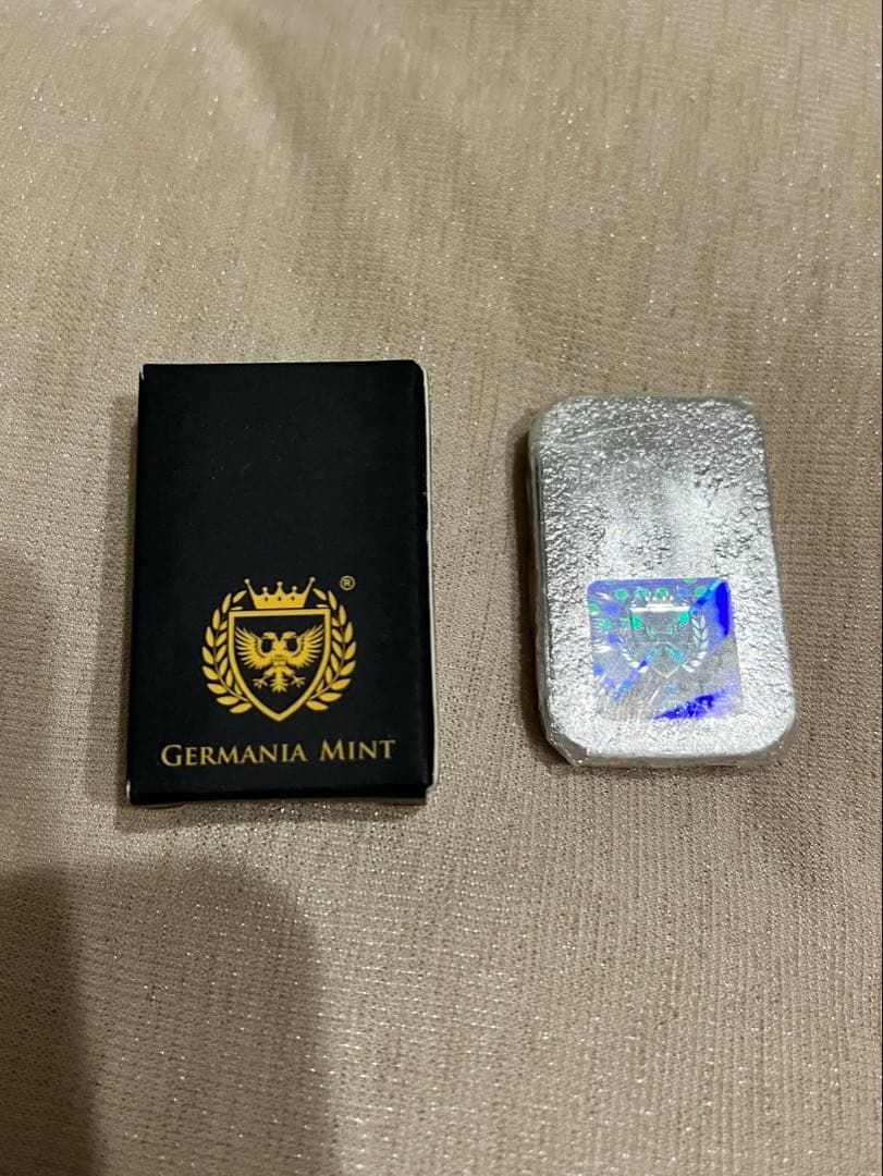 ポーランド ゲルマニア 純銀100g キャスト バー