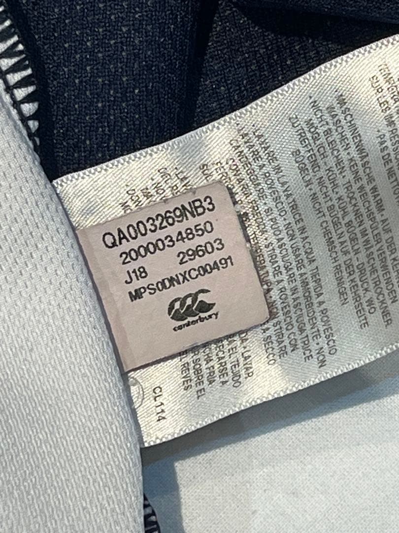 ラグビー　イングランド代表　長袖　トレーニングシャツ　ウォームアップウェア