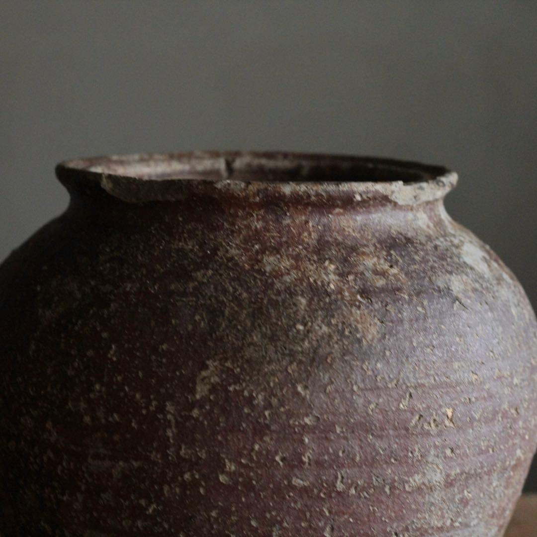 信楽焼 壺 枯れ壺 江戸期 信楽壺 古信楽 古美術 古い壺 古道具 アンティーク