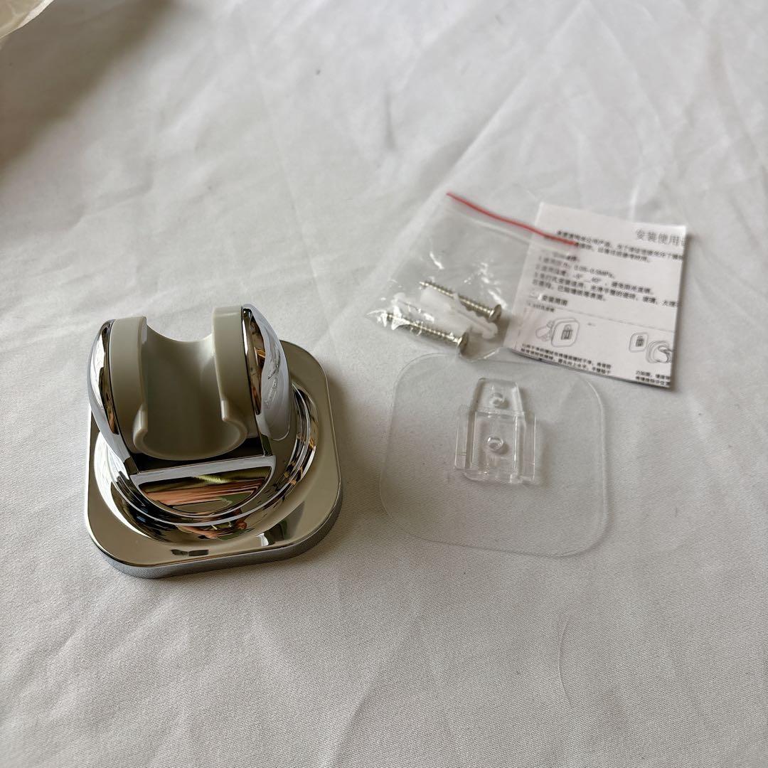 ☆シャワーフック シャワーホルダー 角度調整可能 強力粘着式 穴あけ不要