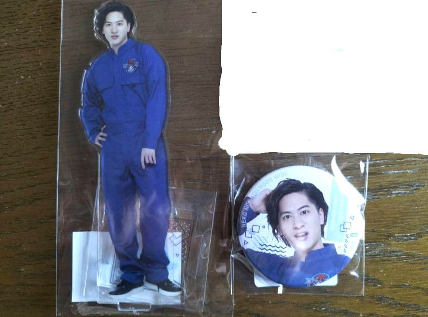 猫のひたいほどワイド 白又敦 アクリルスタンド 缶バッジ おまけ付 名前アクキー