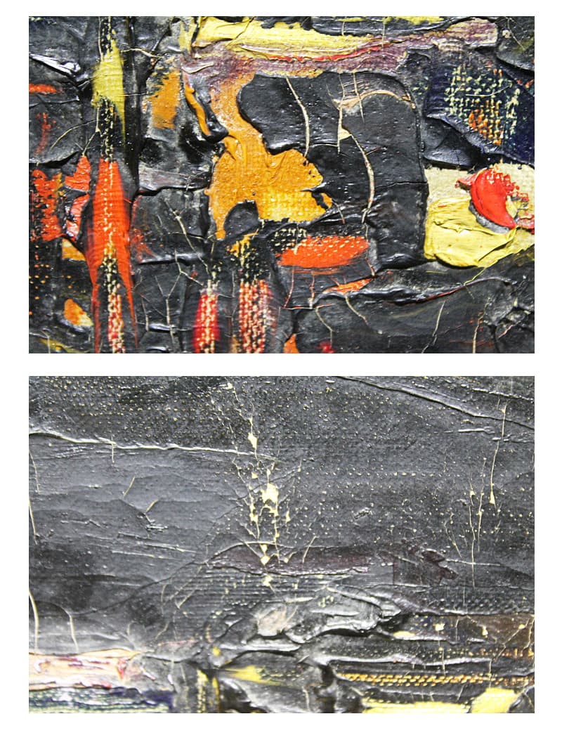 鶴岡義雄 【ニューオリンズ夜景】1958年 油彩 6号