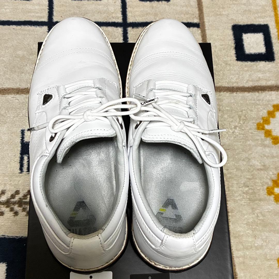 CUATERキャロウェイホワイト レザー ゴルフシューズメンズサイズ27.5