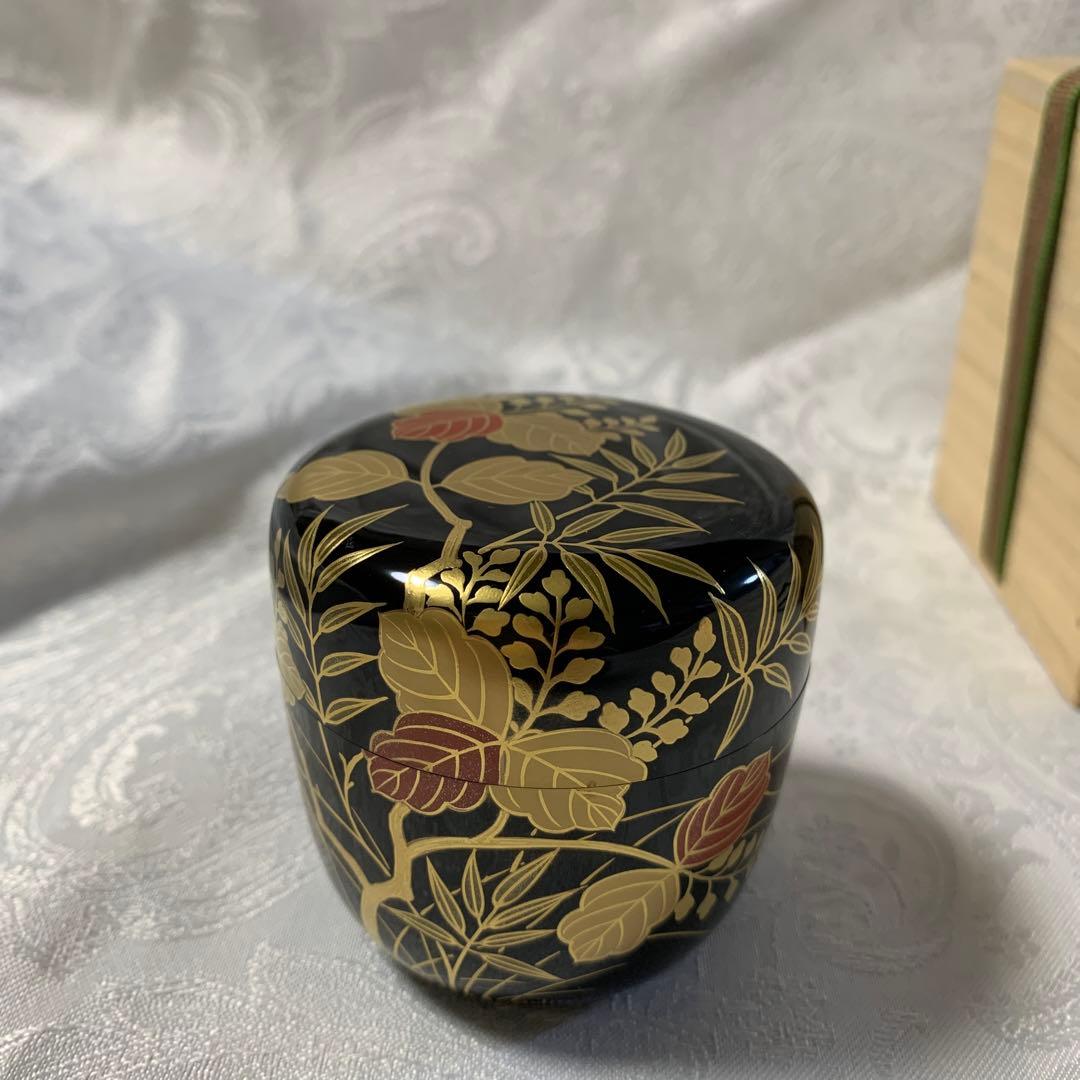 桐竹蒔絵　棗　桜田慶舟造