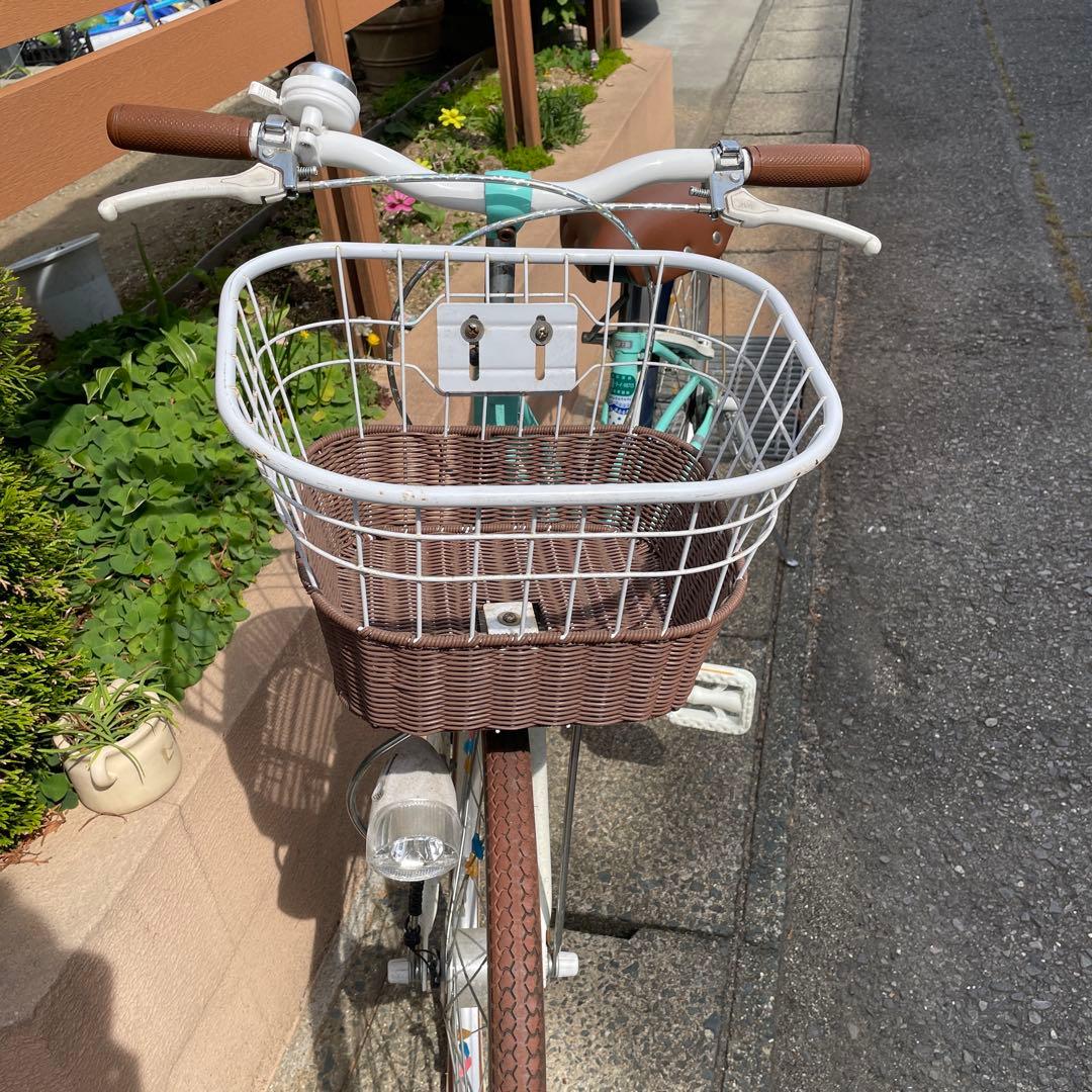 サイクルジョイ 子供用自転車 ジュニア ミントグリーン