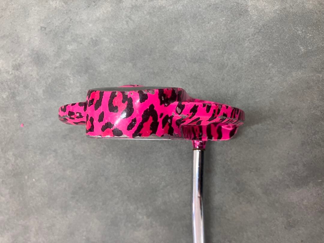 かわいい！ヒョウ柄　マレットパター PINK-DIAMOND PM-1 ゴルフ