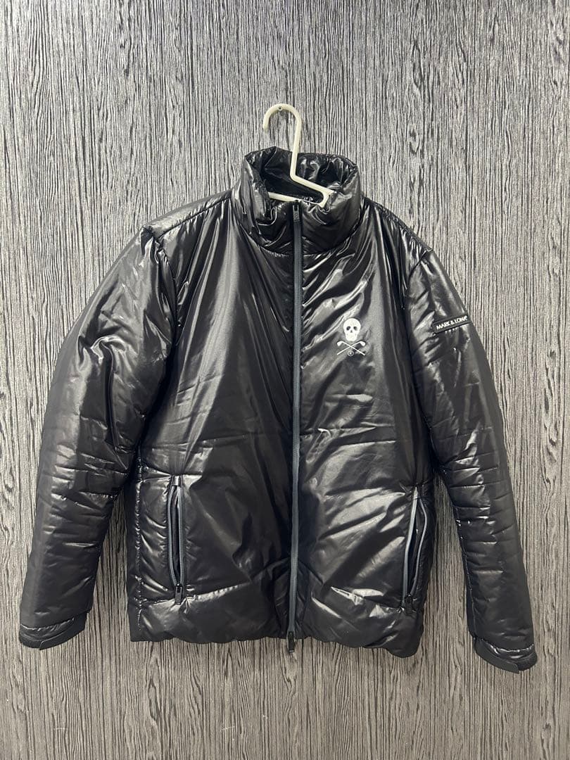 未使用に近い★ MARK&LONA ブルゾン ダウン ジャケット 黒マーク&ロナ