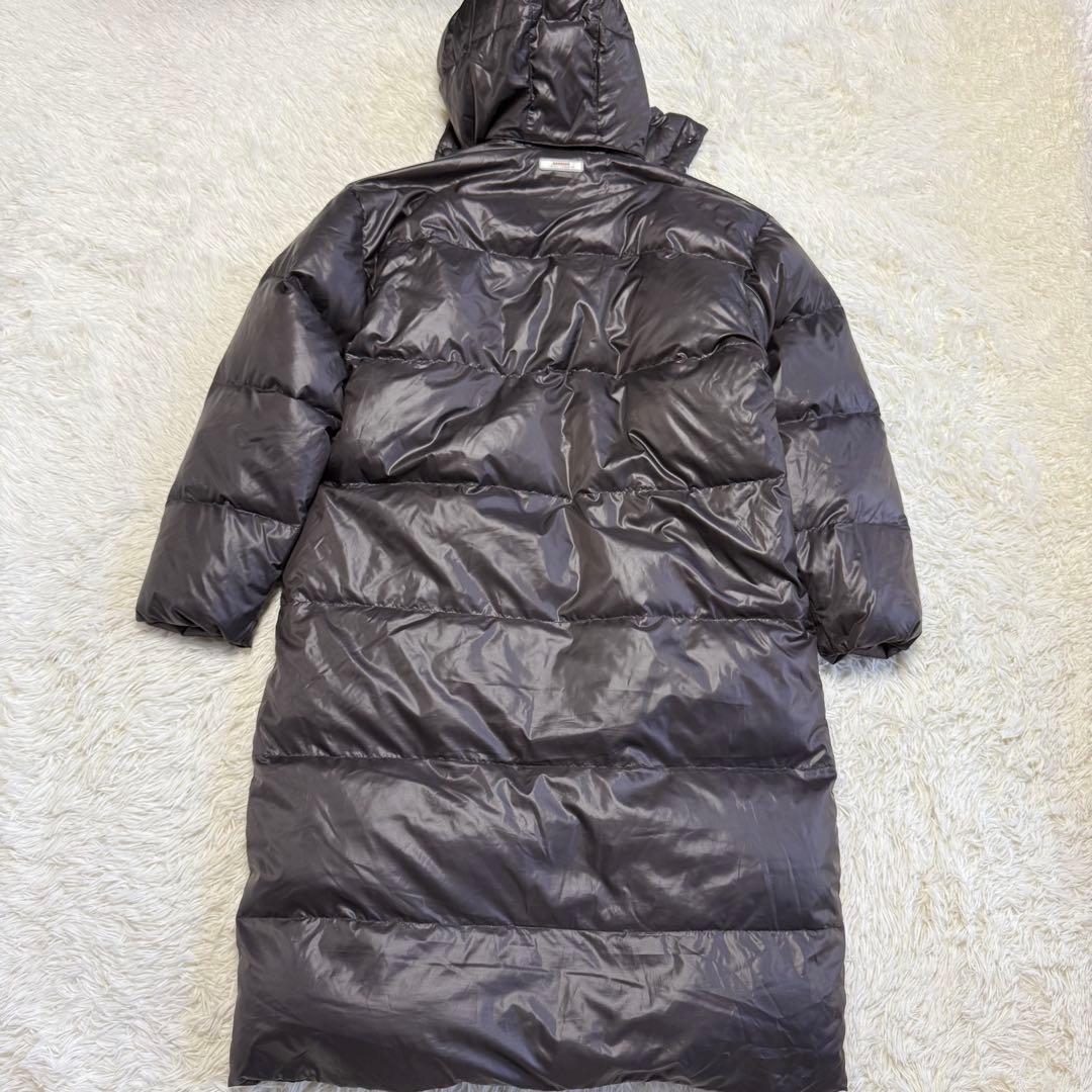 【デサント】美品 ベンチコート ダウン ブラウン Lサイズ メンズ