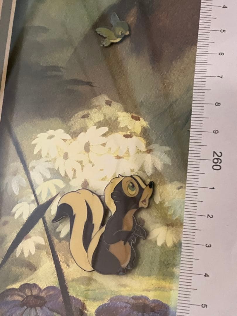 レア　限定品　ディズニー バンビ ピンバッジ　額装　ピンアート　アートフレーム