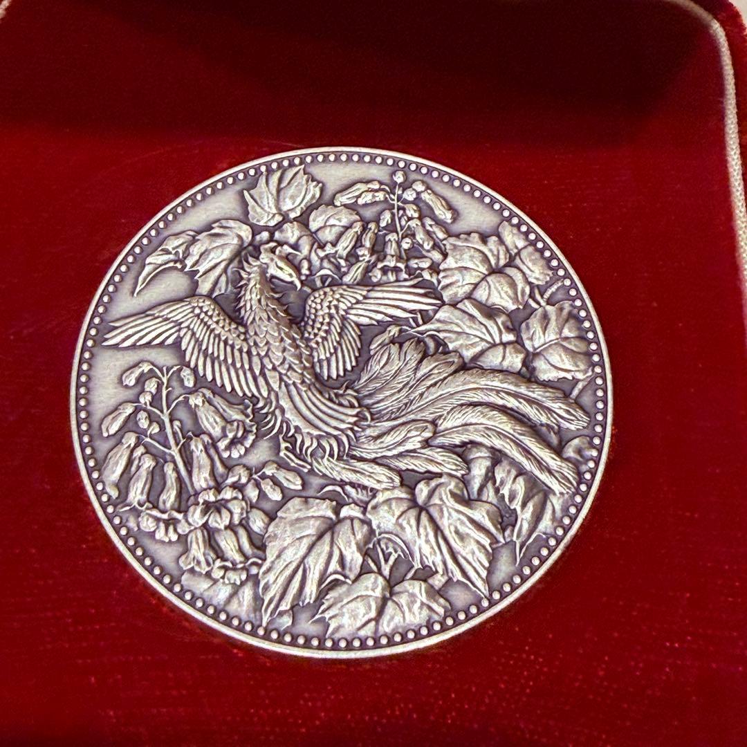 【希少】純銀・造幣局製 500円白銅貨幣発行記念メダル