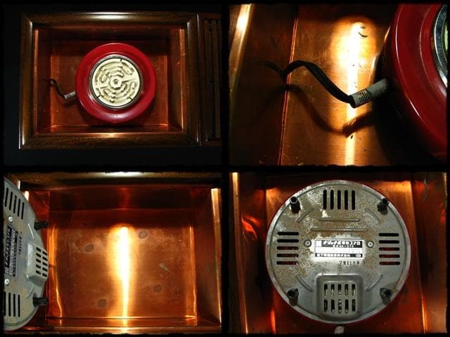 未使用 電熱 長火鉢 木製 囲炉裏 茶道具 c407