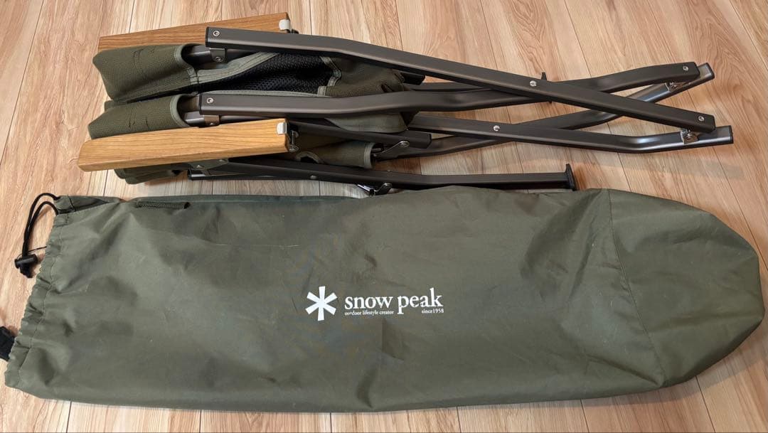 希少　スノーピーク　雪峰祭2024春限定　ローチェアショート　ダークグリーン