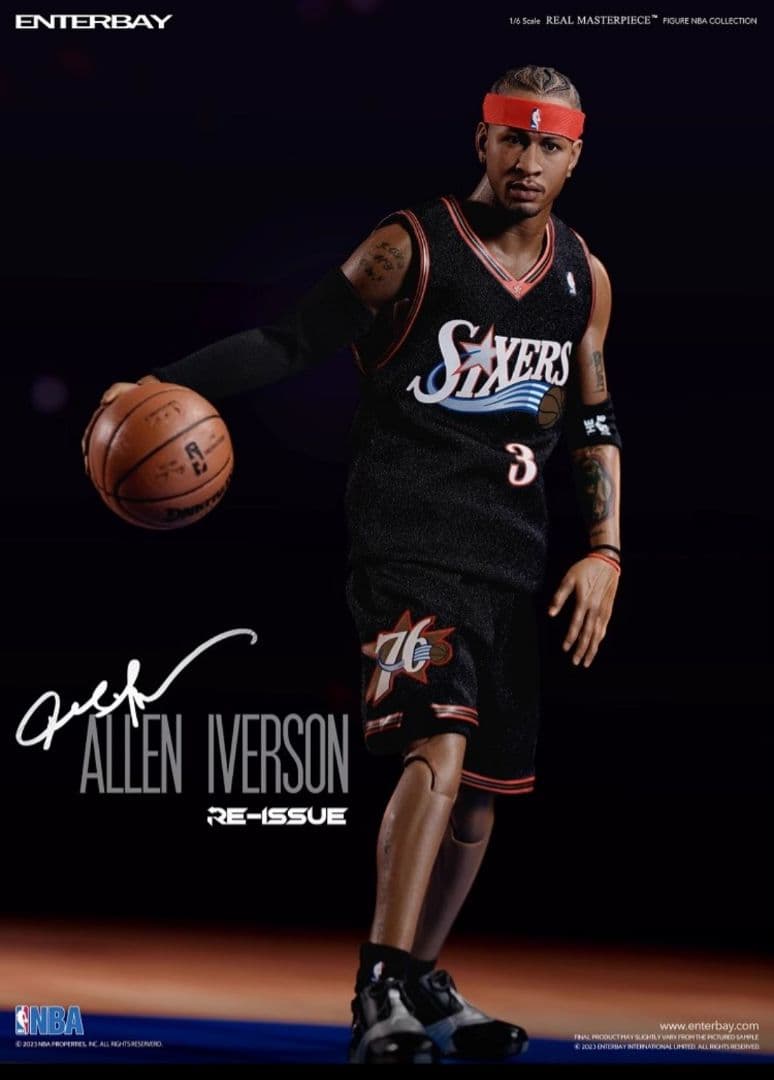 新品　1/6　アレン・アイバーソン アクションフィギュア　NBA　エンターベイ