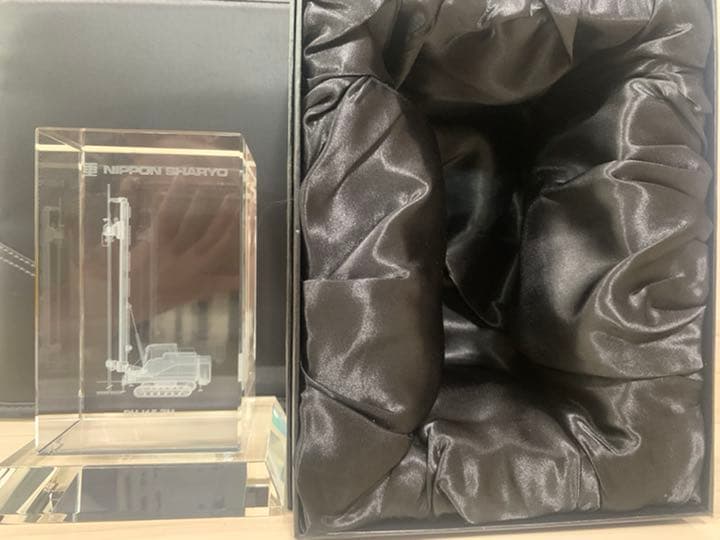 3Dクリスタル 重機 杭打ち機 日本車両