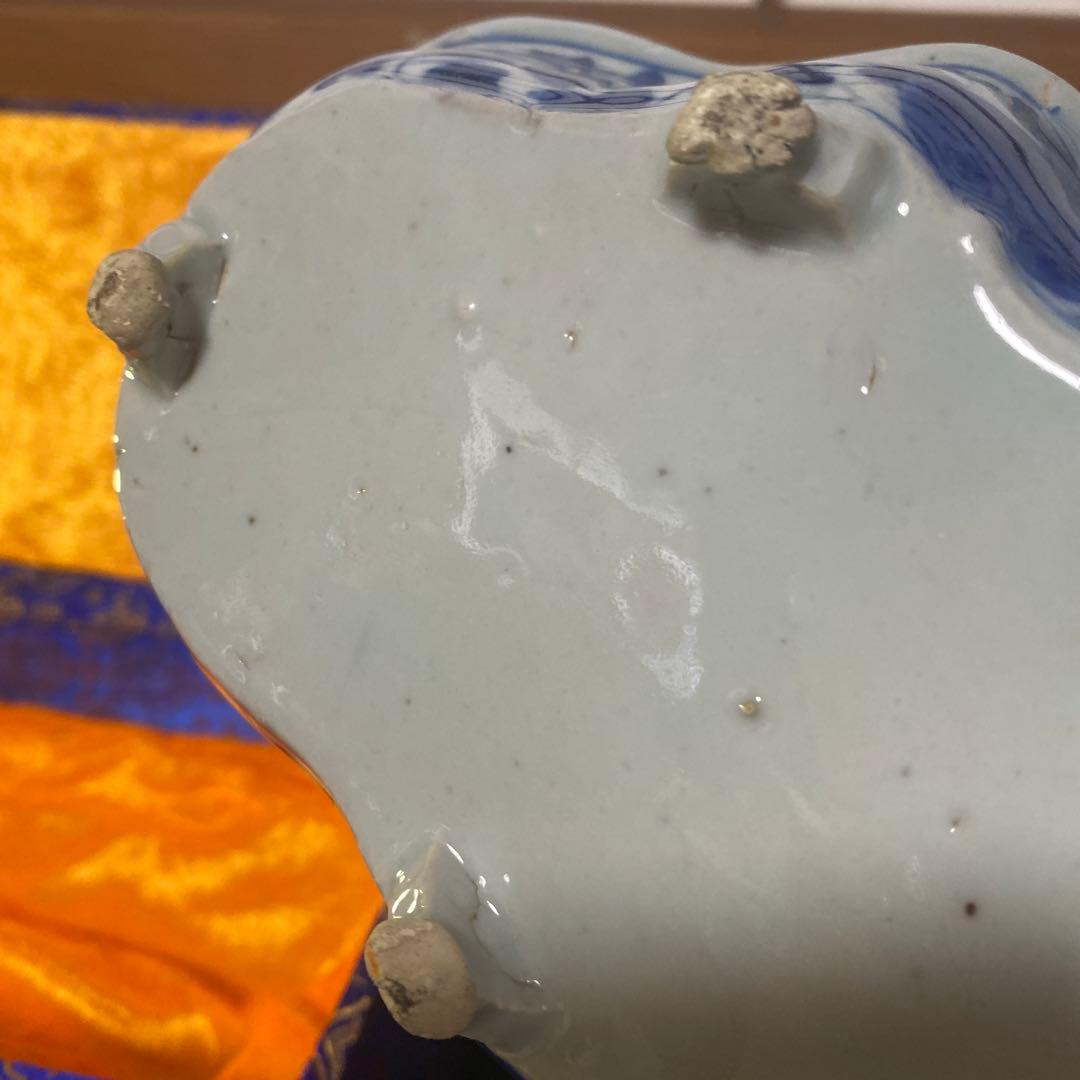 中国蝶々型脚付向付【箱付】