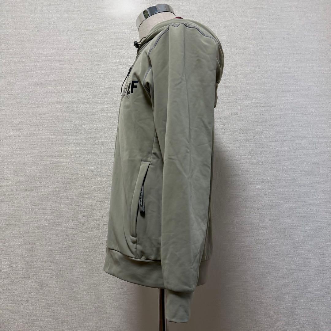 マークアンドロナ　ジップパーカー　スカル　ストレッチ　グリーン系　ゴルフウェア