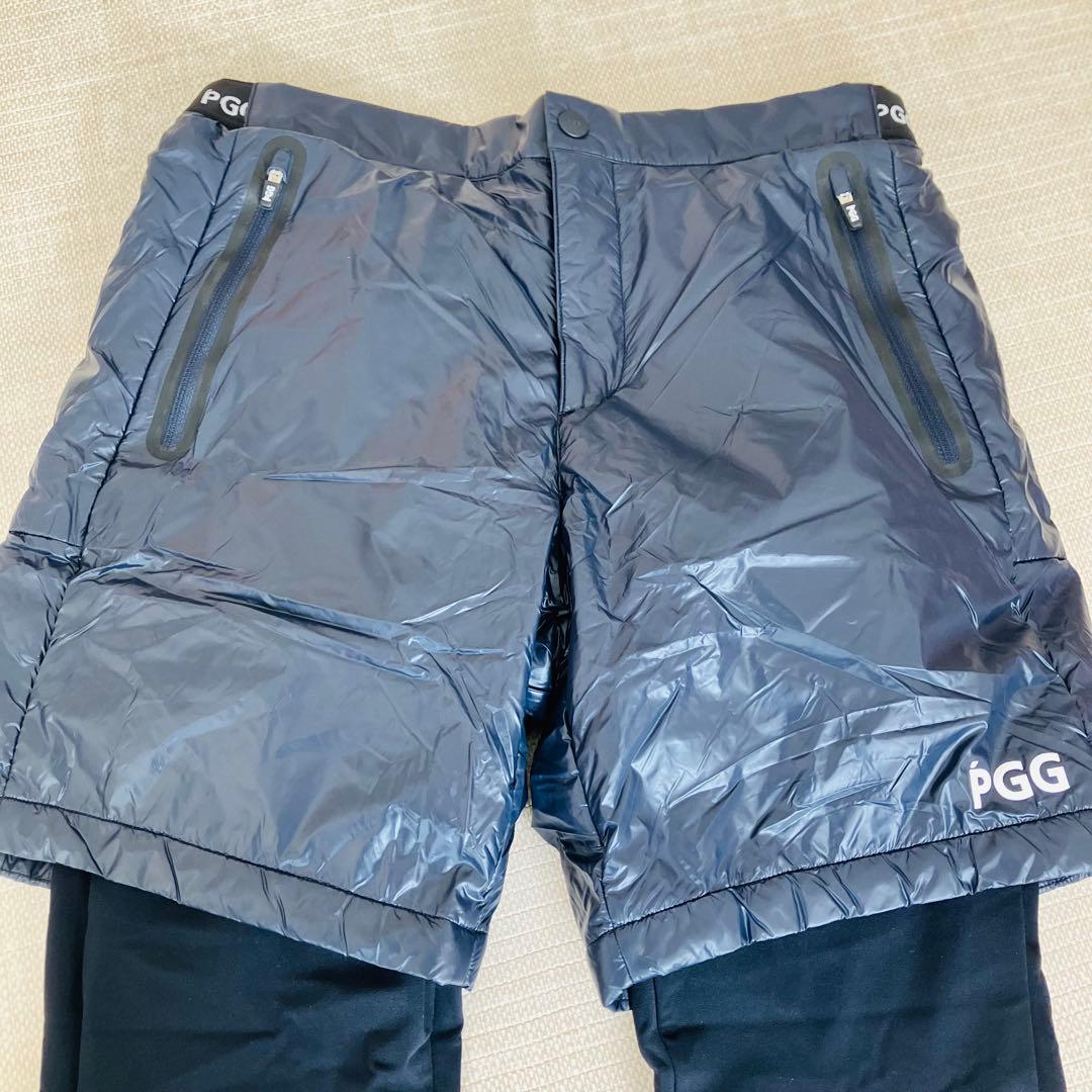 【美品】PGG ハイブリッドパンツ GOLF ゴルフ ネイビー 5 L