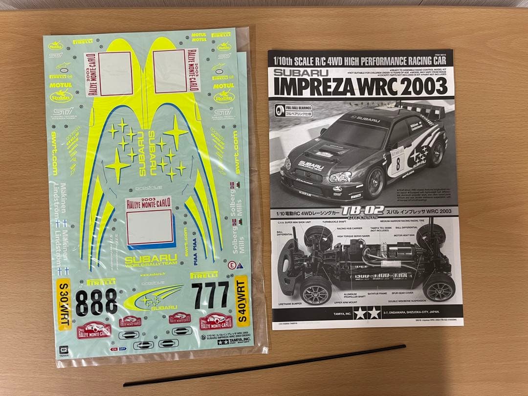 ホビーラジコン TAMIYA SUBARU IMPREZA WRC 2003 1/10