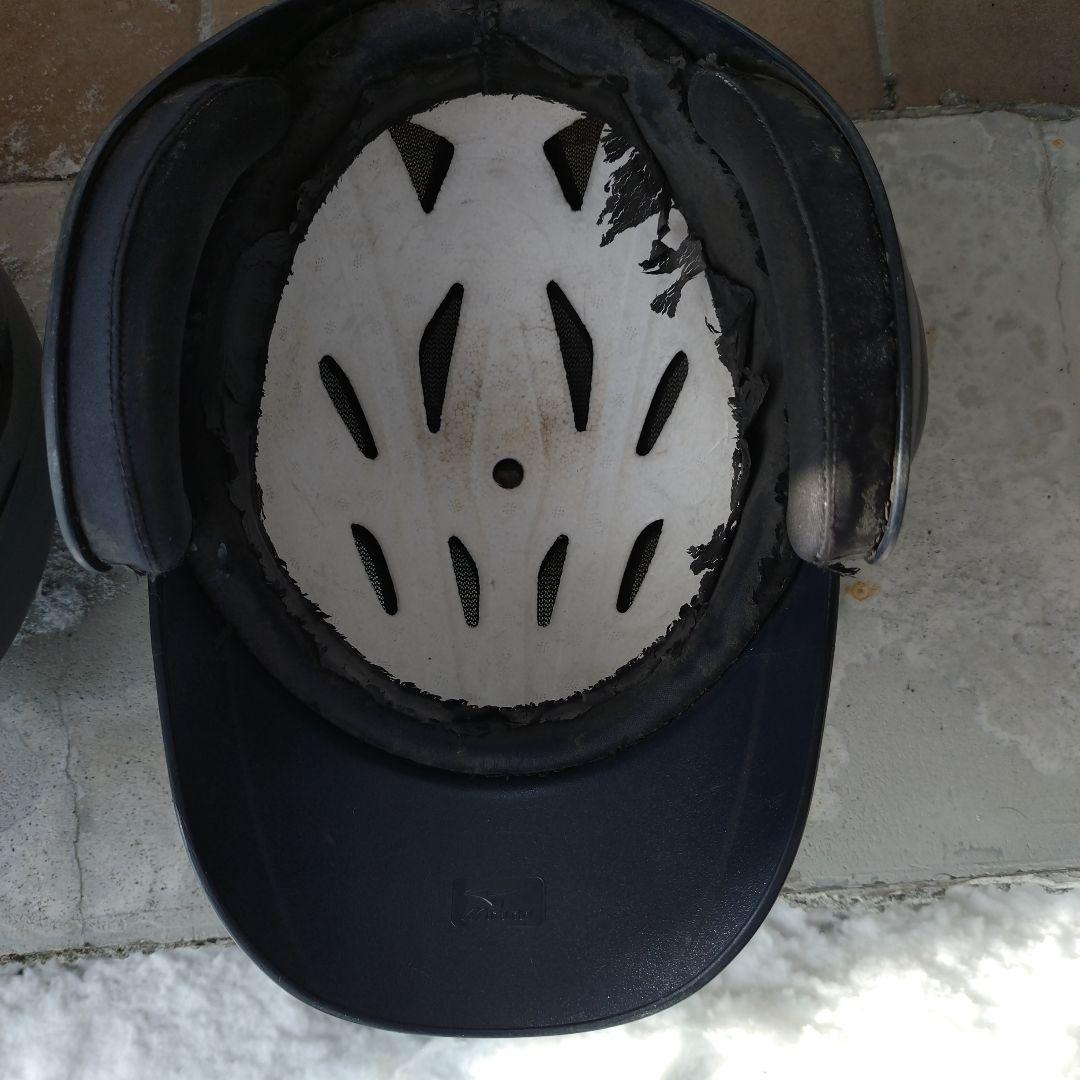 野球　軟式ヘルメット　マットブラック　野球道具　両打者用　両耳付　Ｌサイズ×3個