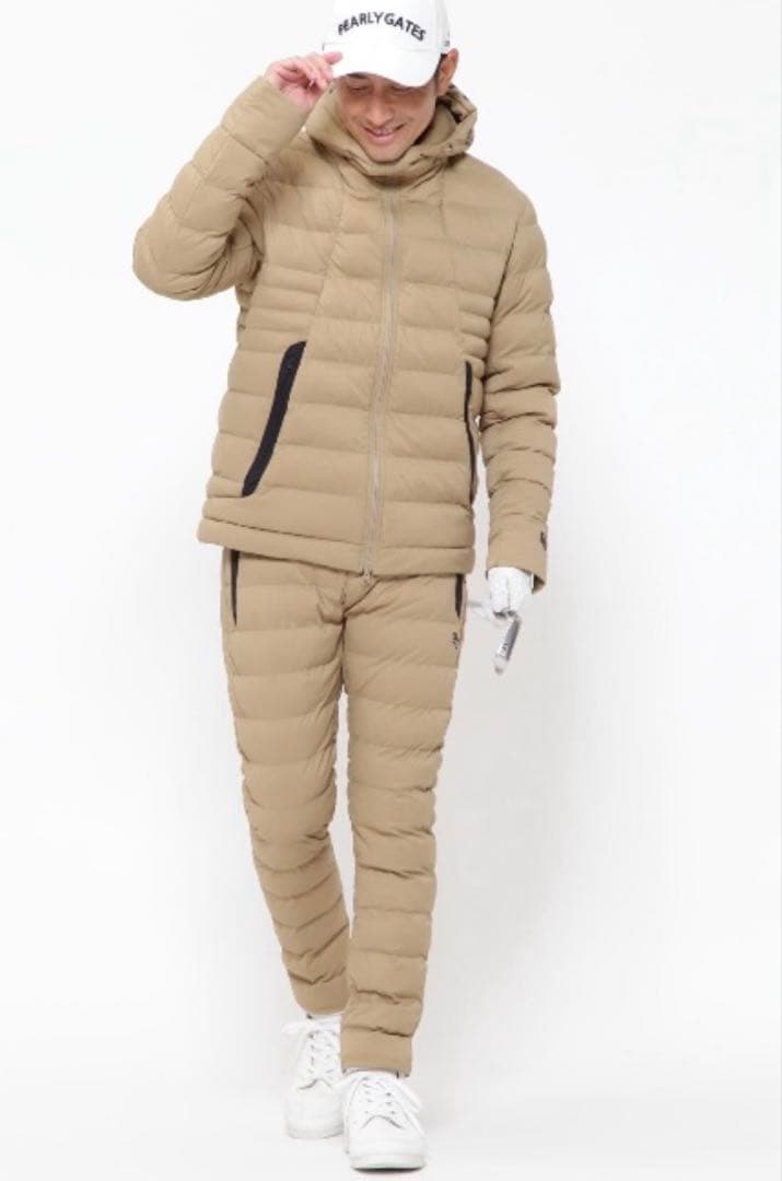 新品 パーリーゲイツ ナイロンタスラン 中綿キルティングパンツ(5)サイズL