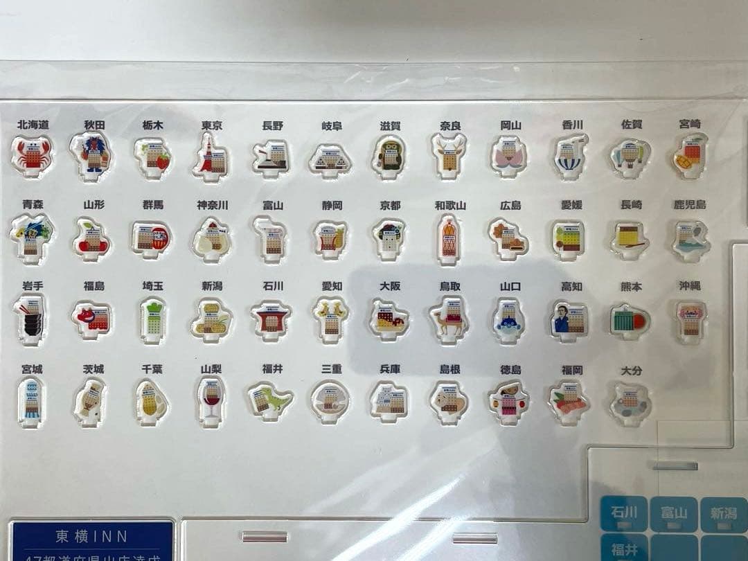 東横イン アクリルスタンド トートバッグセット　ご当地アクスタ 富山ピンバッジ付