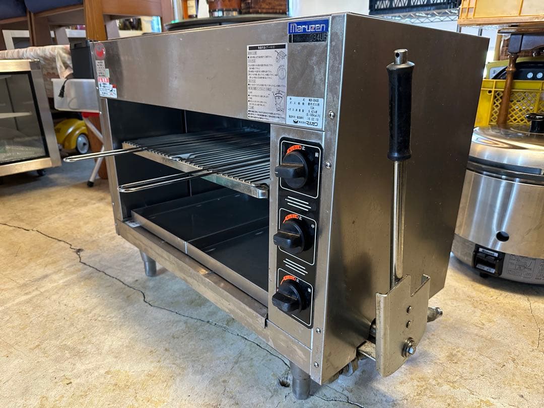 カ*イ様 美品 マルゼン 上火式焼物器 スピードグリラー 赤外線バーナー グリラ