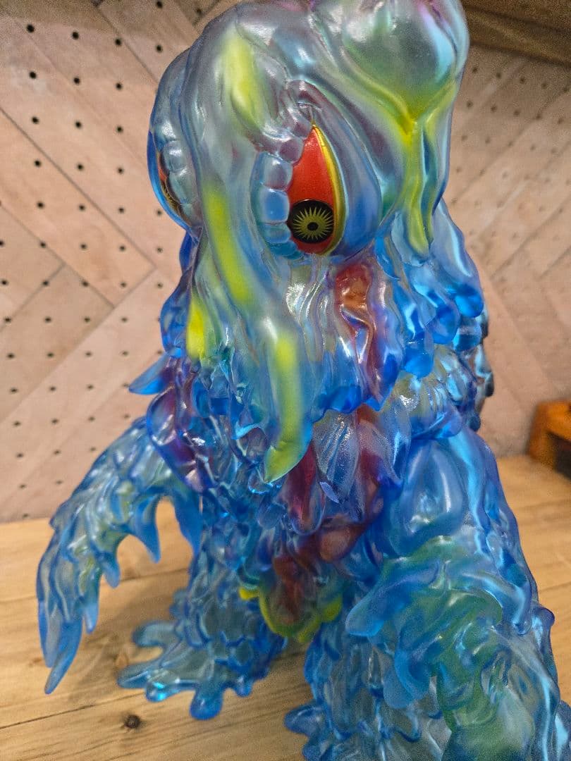 ギガブレイン ヘドラ クリアブルー ソフビ