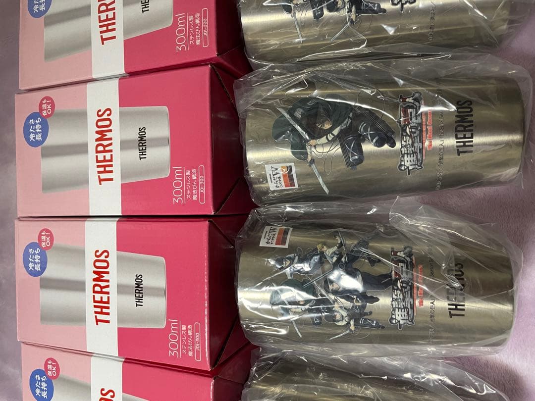 進撃の巨人 タンブラー 非売品コンプリート からだすこやか茶W