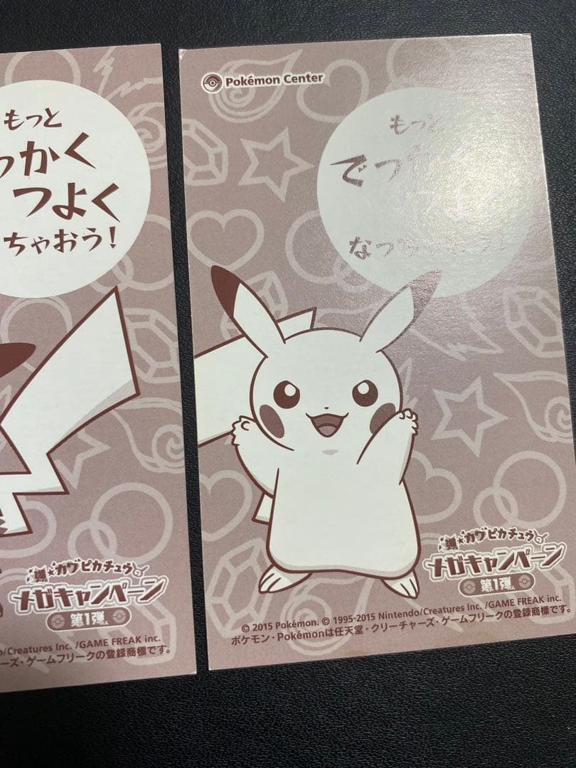 ポンチョを着たピカチュウ 名刺カード メガリザードンXY ポケモンセンター