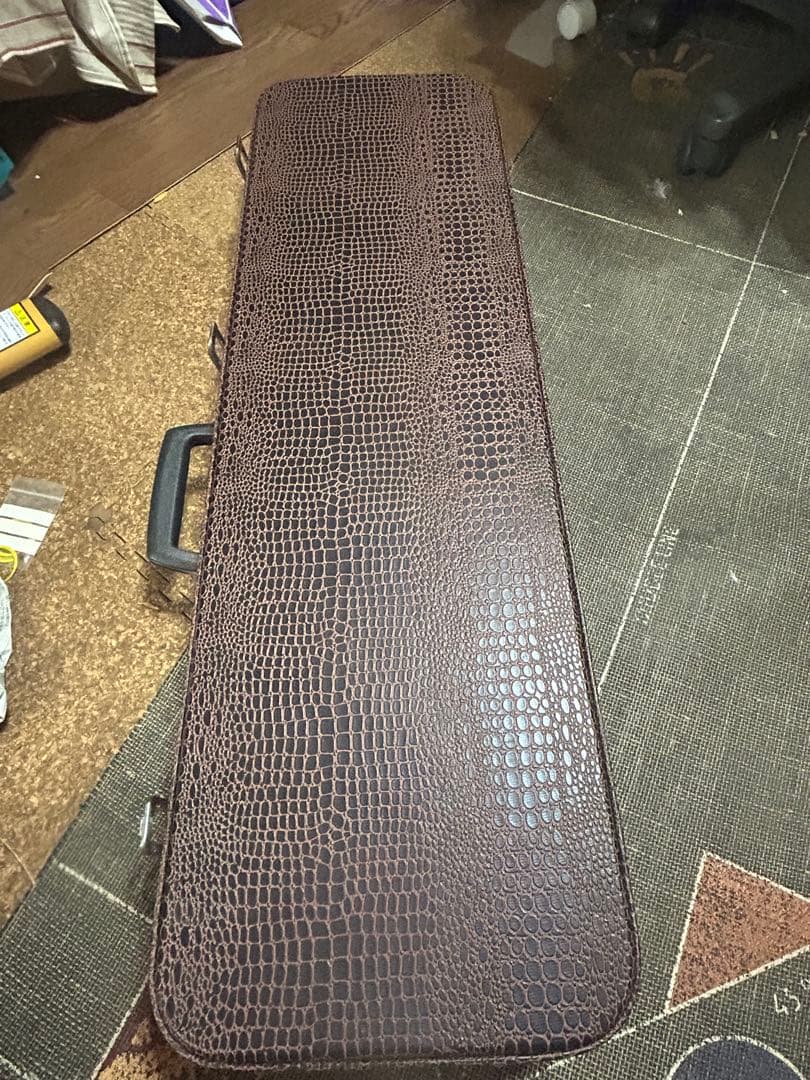 蛇皮 奄美三味線｜奄美大島 福盛堂購入　黒檀｜蛇皮胴巻き｜調整済｜ハードケース付