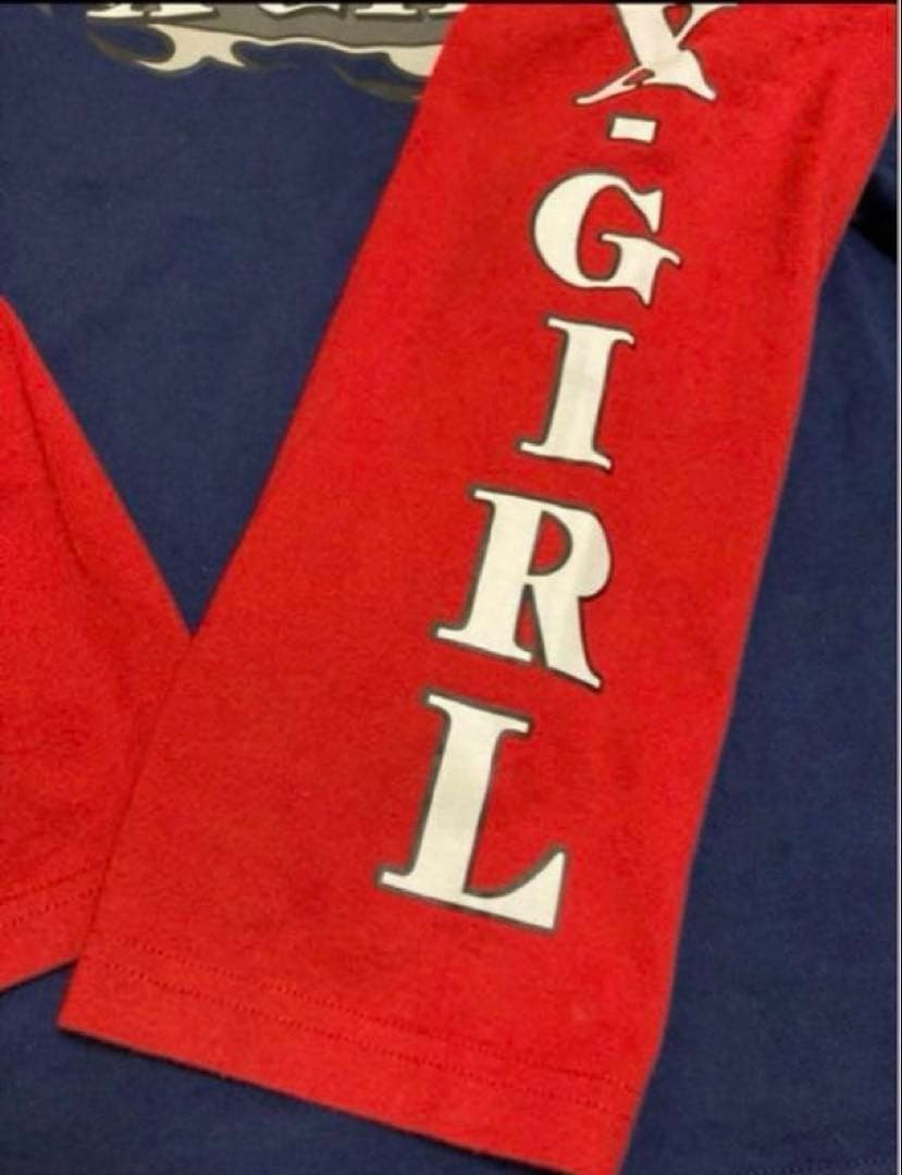 希少❗️【あいみょん着用】モデルX-girl ロンTネイビー長袖リンガーTシャツ