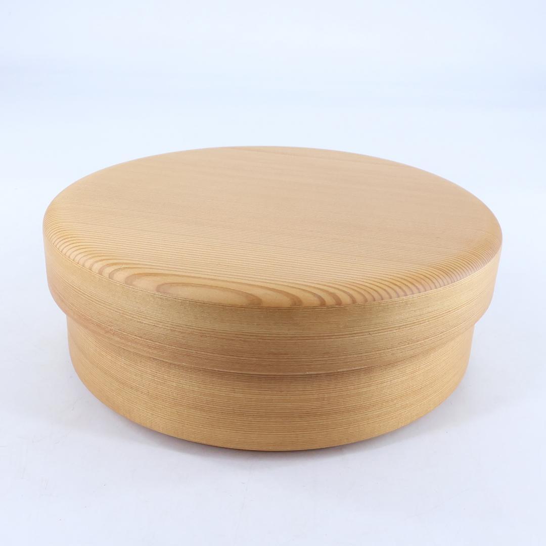 2961★柴田慶信商店　大館　曲げわっぱ うるし塗★菓子器★未使用★