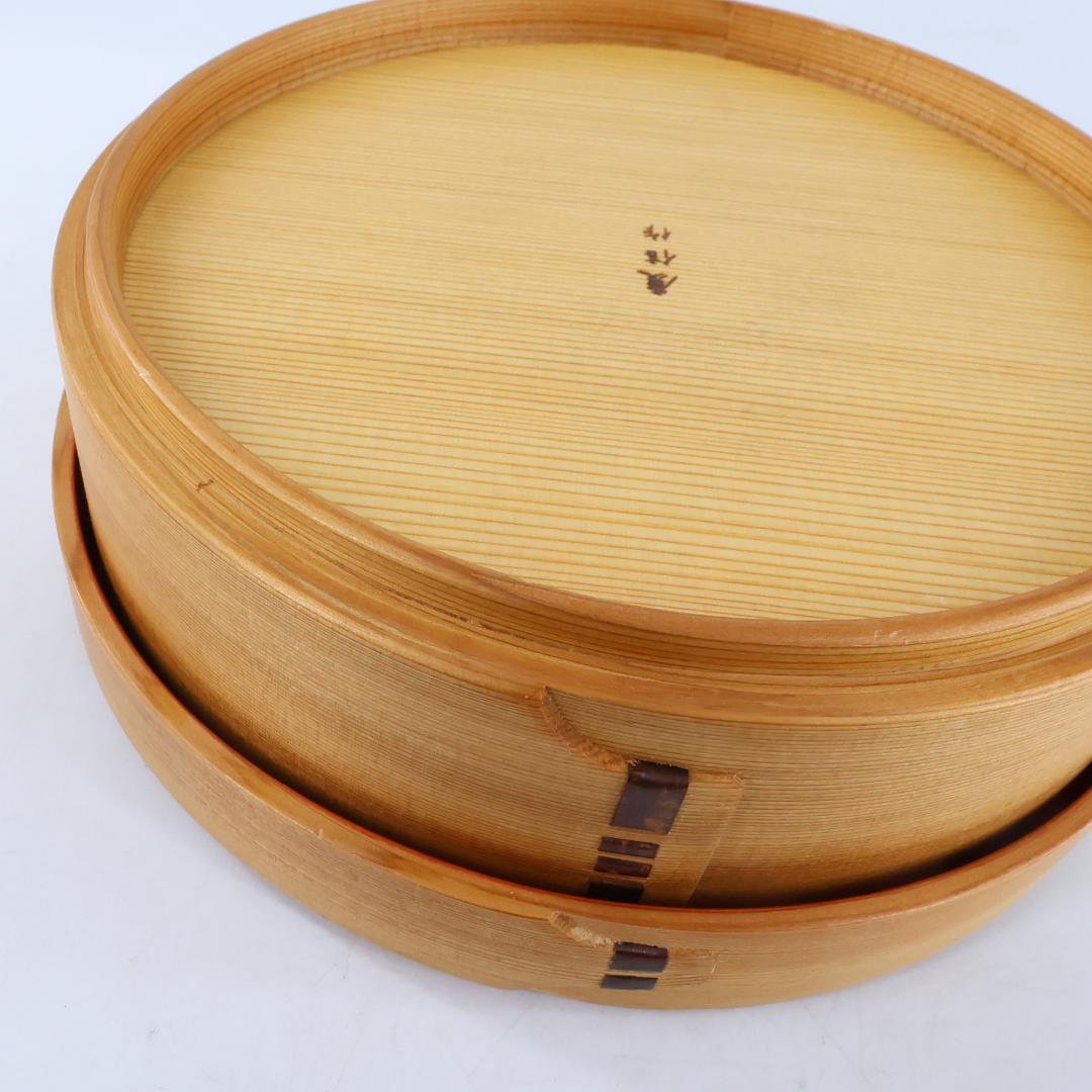 2961★柴田慶信商店　大館　曲げわっぱ うるし塗★菓子器★未使用★